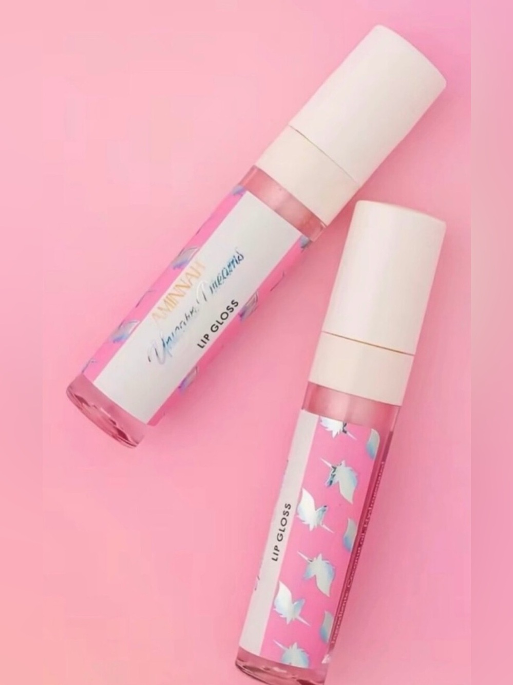 AMINNAH “Unicorn Dreams” Set/2 Body Lotion 8oz & Lip Gloss NEW - Picture 3 of 3